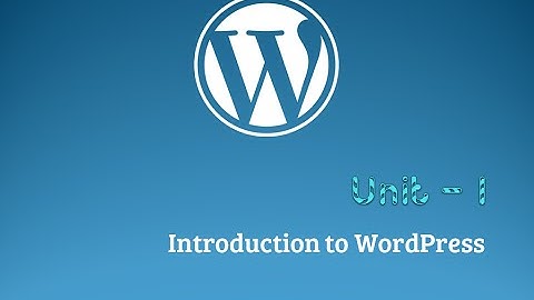 Introduction to WordPress Concepts - ft. Sweven Developers