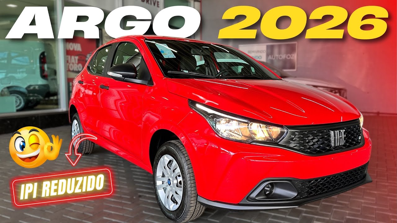 FIAT ARGO 1.0 MANUAL 2026 - Versão Com IPI Reduzido Baixa 10 Mil Reais!