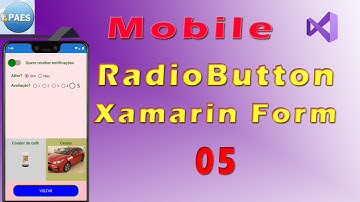 Controle RadioButton no Xamarin Forms - programação mobile. Visual Studio 2019 (#5)