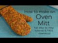 How to make a easy quilted oven mitt