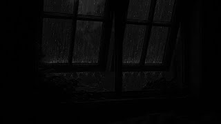 Rain in the Night  Thunderstorm, Heavy Precipitation and Calm Atmosphere for Sleeping ⛈Dark Window
