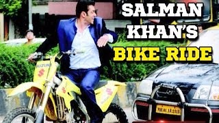 Salman khan takes a bike ride on the ...