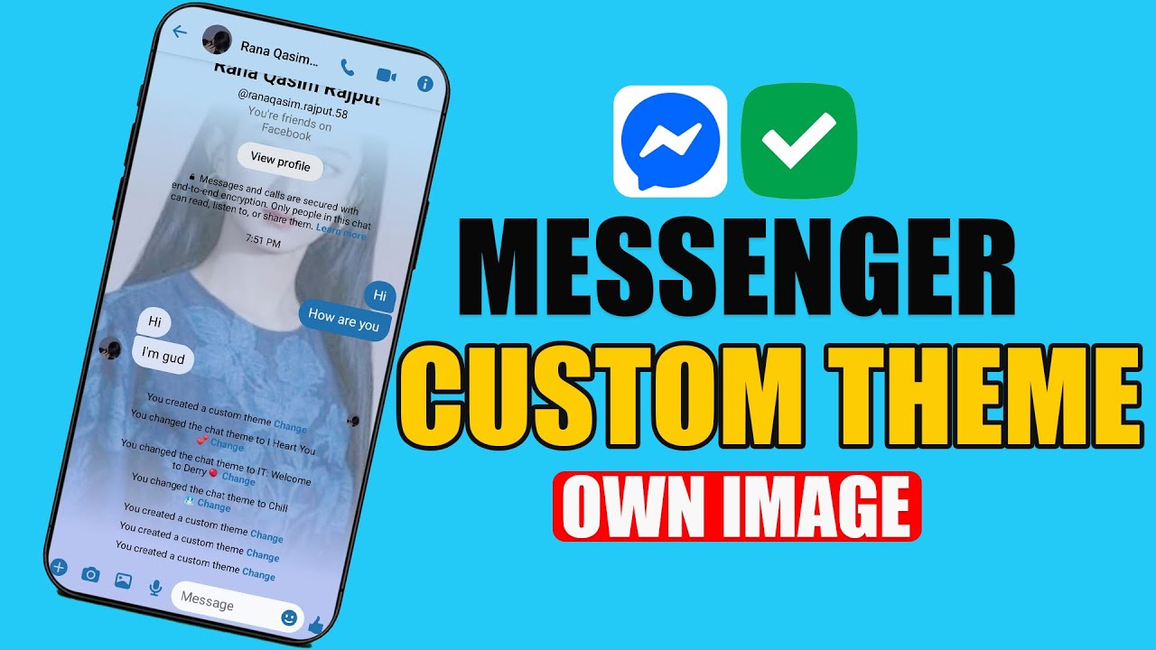 How to Set Custom Theme in Messenger Using Your Own Picture (2026) | Messenger Custom Chat Theme