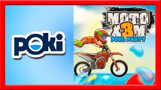 INCRIVEL JOGO DE MOTO NO GOOGLE POKI POKI! (Moto X3M) 