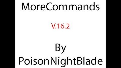 MoreCommands plugin v.16.2 update