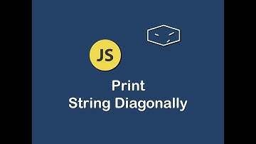 print string diagonally in javascript