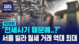 이제 빌라는 월세?…올 서울 빌라 월세 거래 역대 최대…