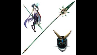 Genshin Impact Xiao Spear Mask cosplay prop Accessory