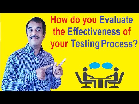 how do you evaluate the effectiveness of your testing process - interview Q & A | testingshala
