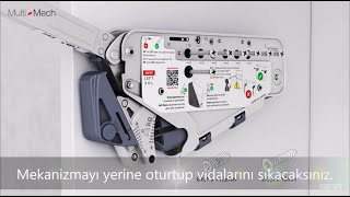 Samet Multi Mech (aventos) çift kalkan kapak mekanizmasının MONTAJI ve GÜÇ AYARLARI nasıl yapılır? 2