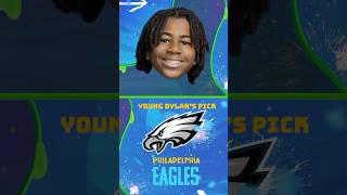 Young Dylan picks the Philadelphia Eagles 🦅 #NFL