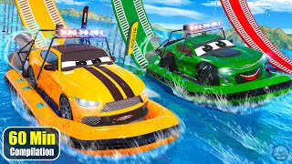 Supercars Race, Police Car Chase: Monster Trucks, Fire truck, Ambulance, Jeep Cars Movie Compilation screenshot 5