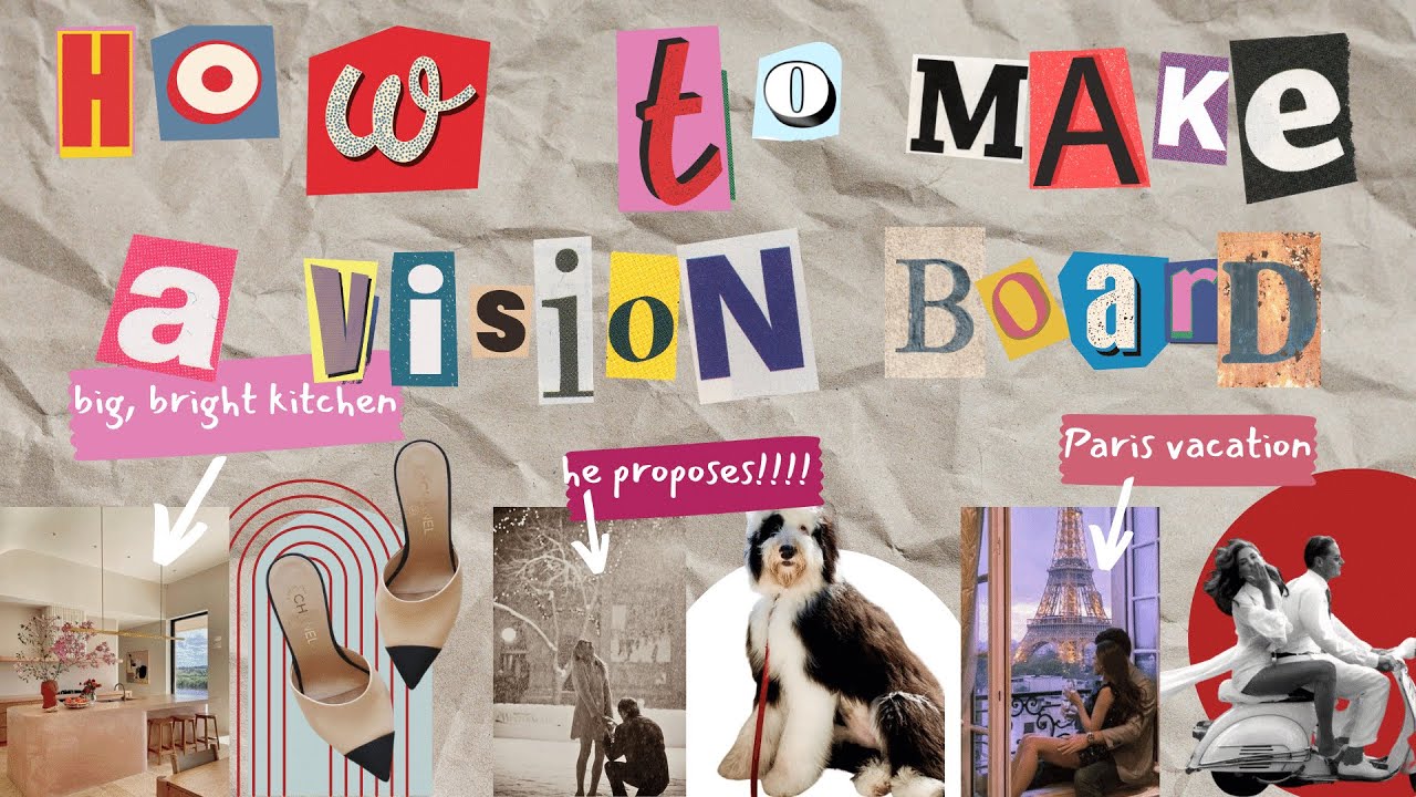 Make my new vision board with me! | My 5 Year Plan - YouTube