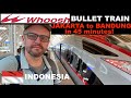 The whoosh bullet train from jakarta to bandung west java