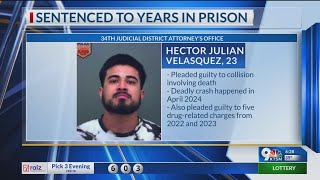 Man sentenced to 7 years in prison for deadly crash