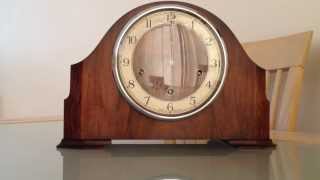 SMITHS ENFIELD WESTMINSTER CHIME LARGE OAK MANTLE CLOCK EBAY ITEM NO. 290925824868.