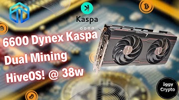 6600 Dynex Kaspa Dual Mining HiveOS! @ 38w