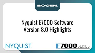 Nyquist E7000 8.0 Highlights