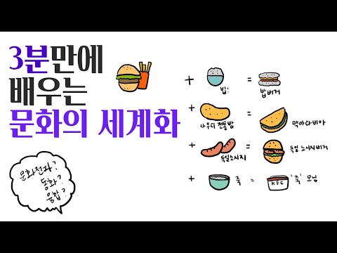 3분만에 배우는 문화의 세계화 (문화전파? 문화동화? 문화융합?)