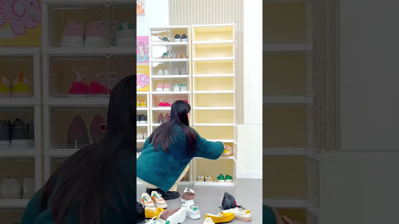 Foldable Shoe Cabinet with Super Storage 