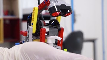 Refugee-built Lego robot joins fight against COVID-19