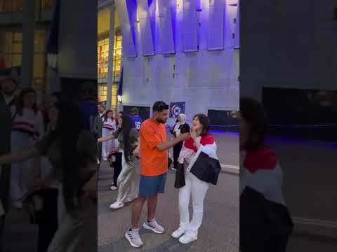 لقاء نارو بعد فوز المنتخب العراقي  نارو