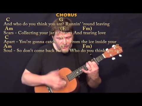 Jar of Hearts (Christina Perri) Bariuke Cover Lesson with Chords/Lyrics - Capo 3rd