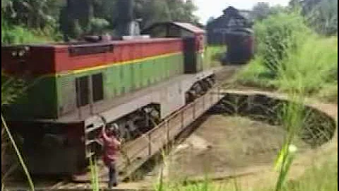 How will turn the train engine wheels in curved track.