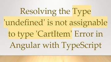 Resolving the Type 