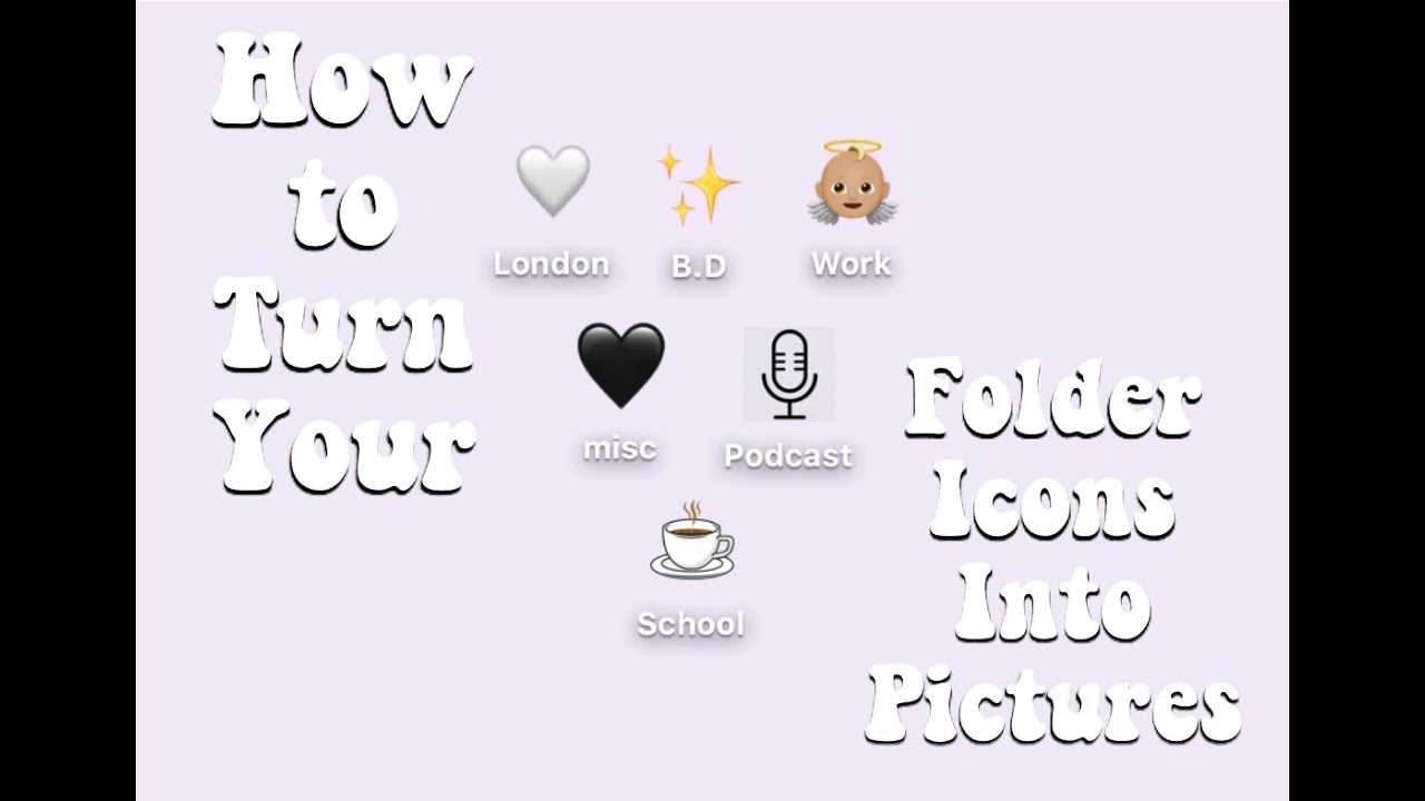How to Turn Your Folder Icons Into Emojis YouTube