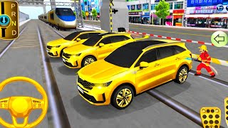 New Golden Kia Sorento vs Bullet Train 🚄 ✨ | 3D Driving Class 2026 | Android & iOS Car Games 🚗 screenshot 1