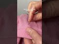 Learn to mend cashmere in 60 seconds! #sewingtips #sewing #cashmere