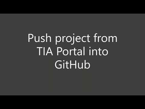 TIA Portal & GitHub