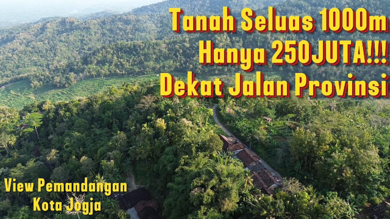 (SOLD) Jual Tanah Di Jogja Barat Seluas 1000m² Seharga 250juta Dengan View Kota Jogja!!!