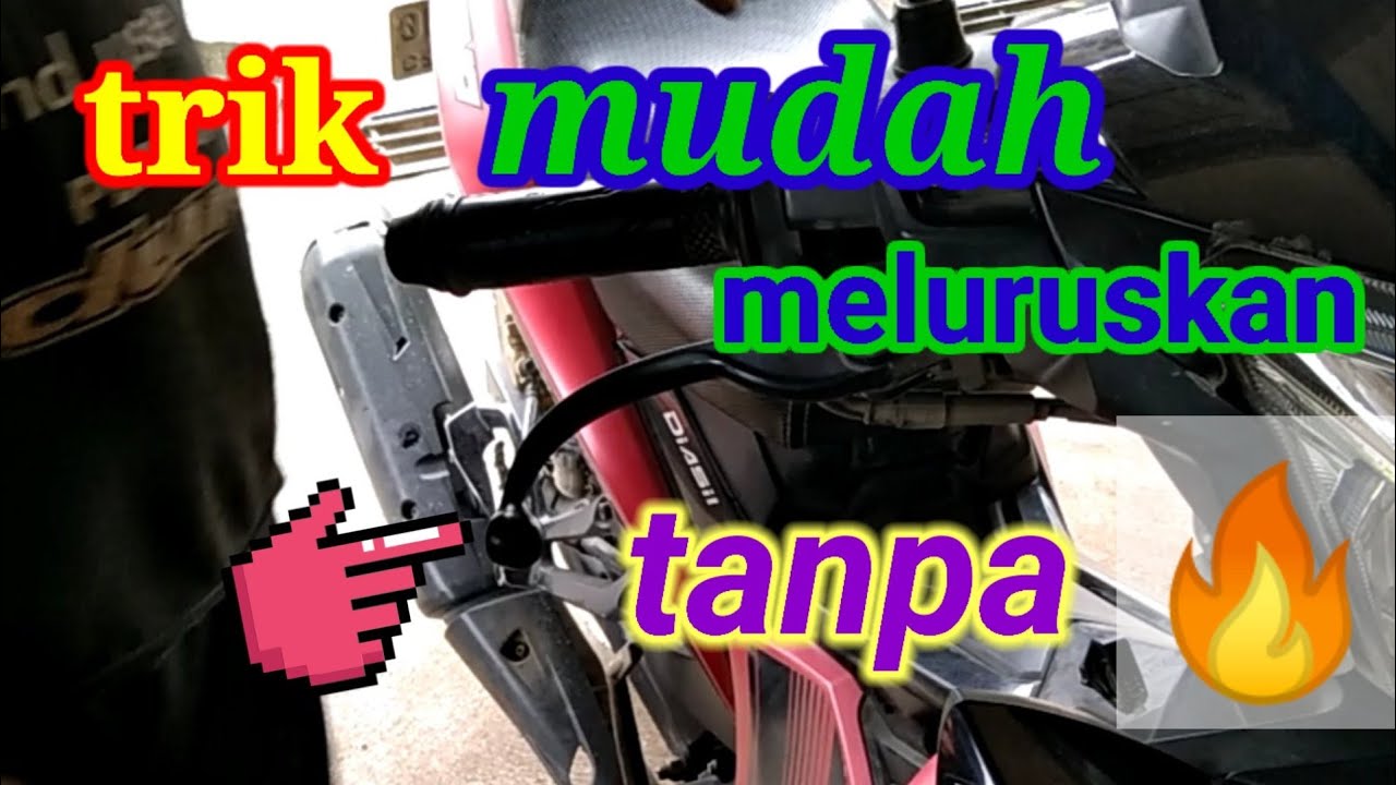 cara memperbaiki tuas/handle rem yang bengkok 