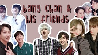 bang chan interaction with other idols