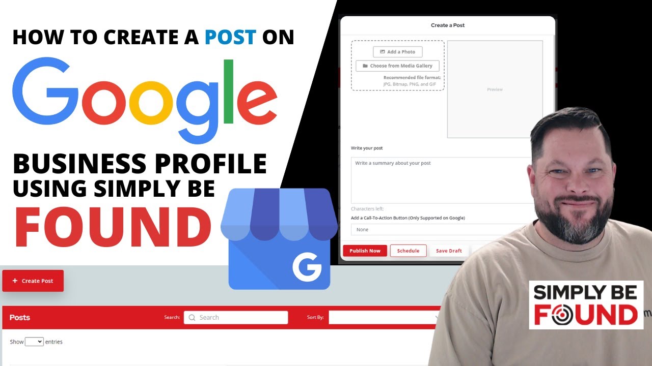How to Create a Post on Google Business Profile Using Simply Be Found ...