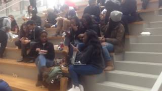 Video thumbnail of "The McKains Flash Mob at Penn State singing "How Great is Our God""