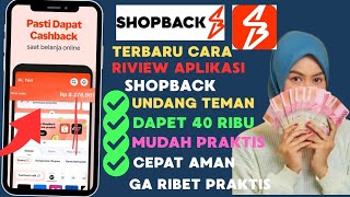 Terbaru Cara Daptar Shopback Dapet 40 Rbu ll Riview Aplikasi Shopback 2025  screenshot 4