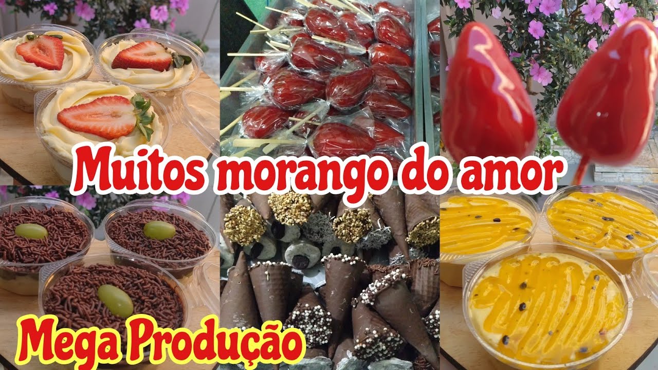 Produção de morango 🍓 do amor a todo vapor e com uma dica maravilhosa/Produção para vender na rua 