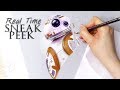 [REAL TIME] Sneak Peek: BB8 - SW: Rey Collage {Colored Pencil Drawing}