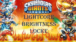 SKYLANDERS GIANTS LIGHTCORE BRIGHTNESS LOCKE!! -- Complete Series Movie