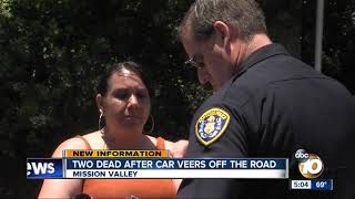 2 dead, 1 in critical condition after Mission Valley bus stop crash