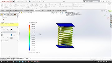 Make Compression Spring and Simulate it in SolidWorks | Siddharth Rami