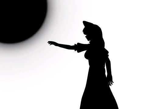 Bad Apple!! Extra Stage version color inverted