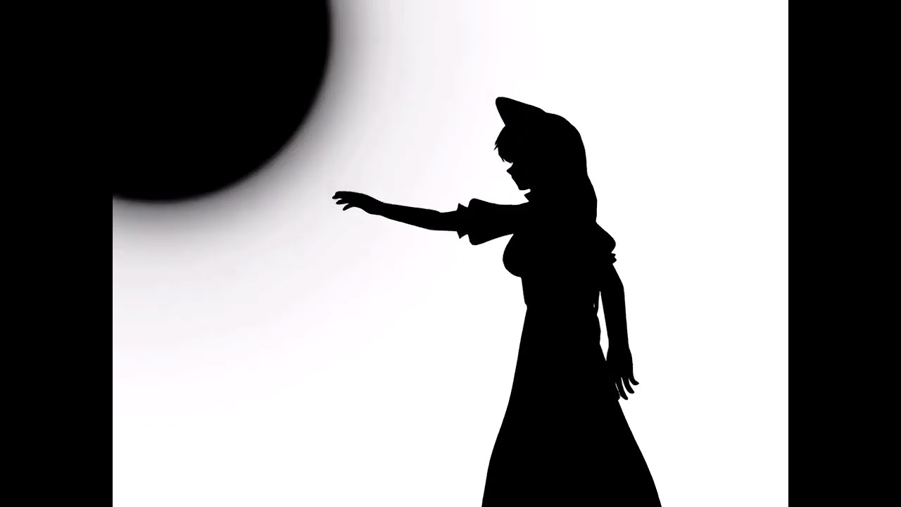 Bad Apple!! Extra Stage version color inverted