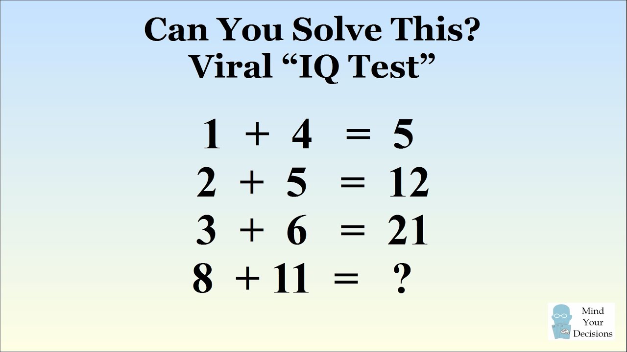 Teste de QI: 2=10, 4=20, 6=30, 10=? - Gênio Quiz