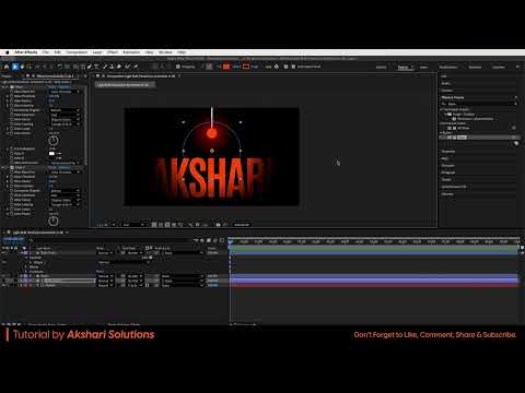 How to Animate a Swinging Pendulum in After Effects | Light Bulb Tutorial