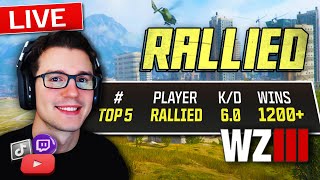 🔴LIVE [1300+ Wins] Warzone All Night w/ Ral