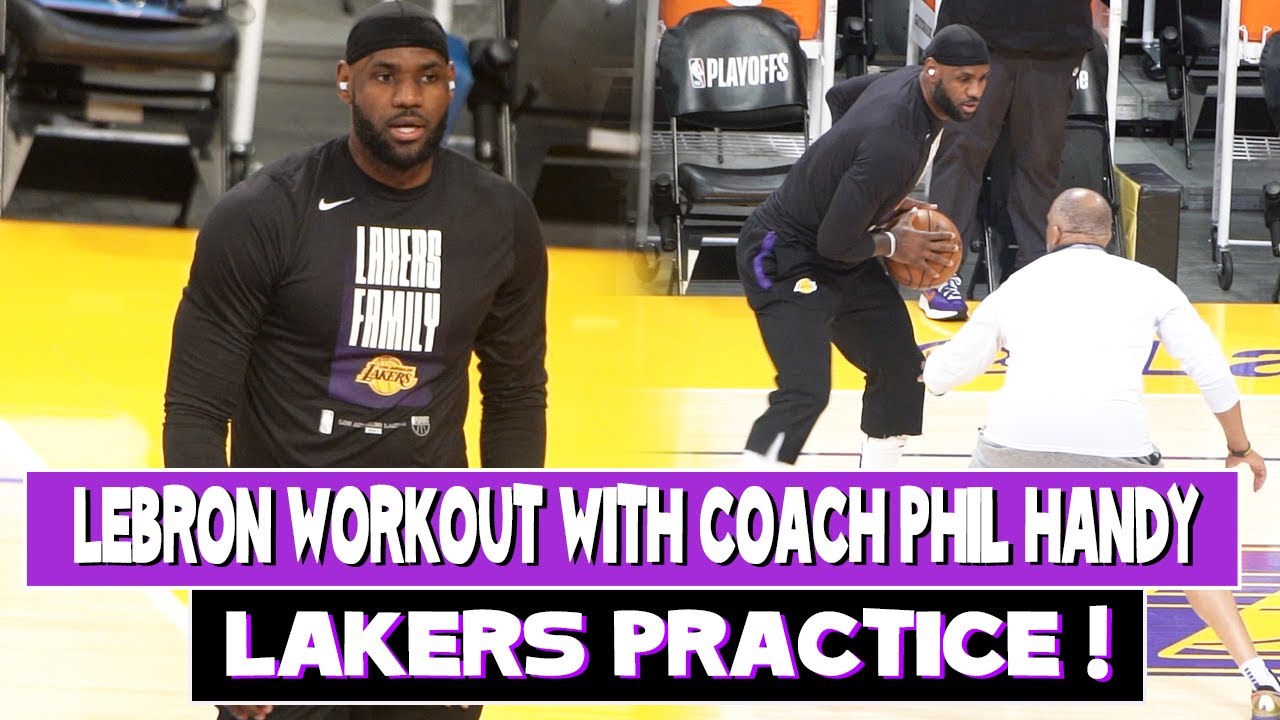 Lakers Lebron James Workout with Phil Handy